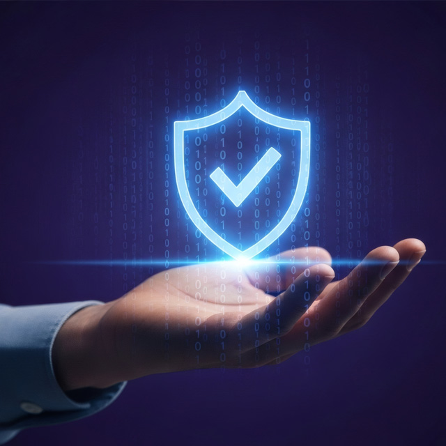 A trusted checkmark in the palm of your hand